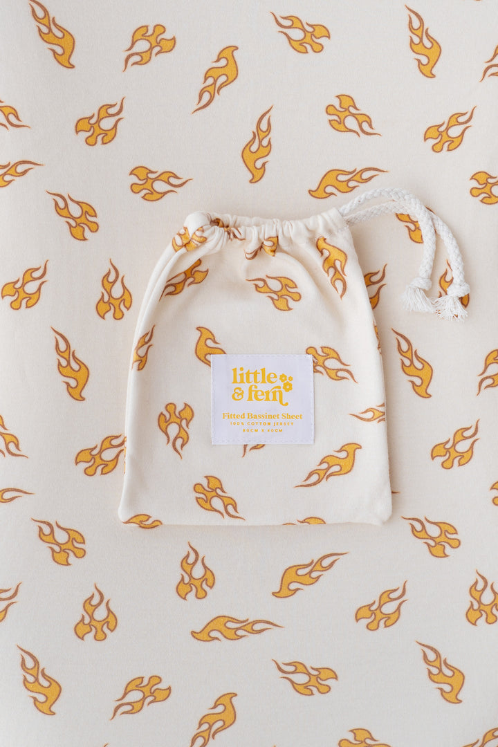 Bassinet Sheet | Flames