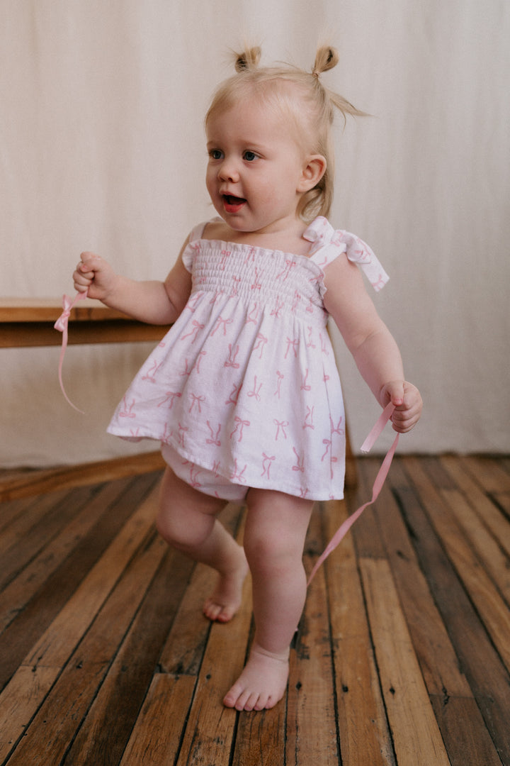 Bloomer Set | Pink Bows