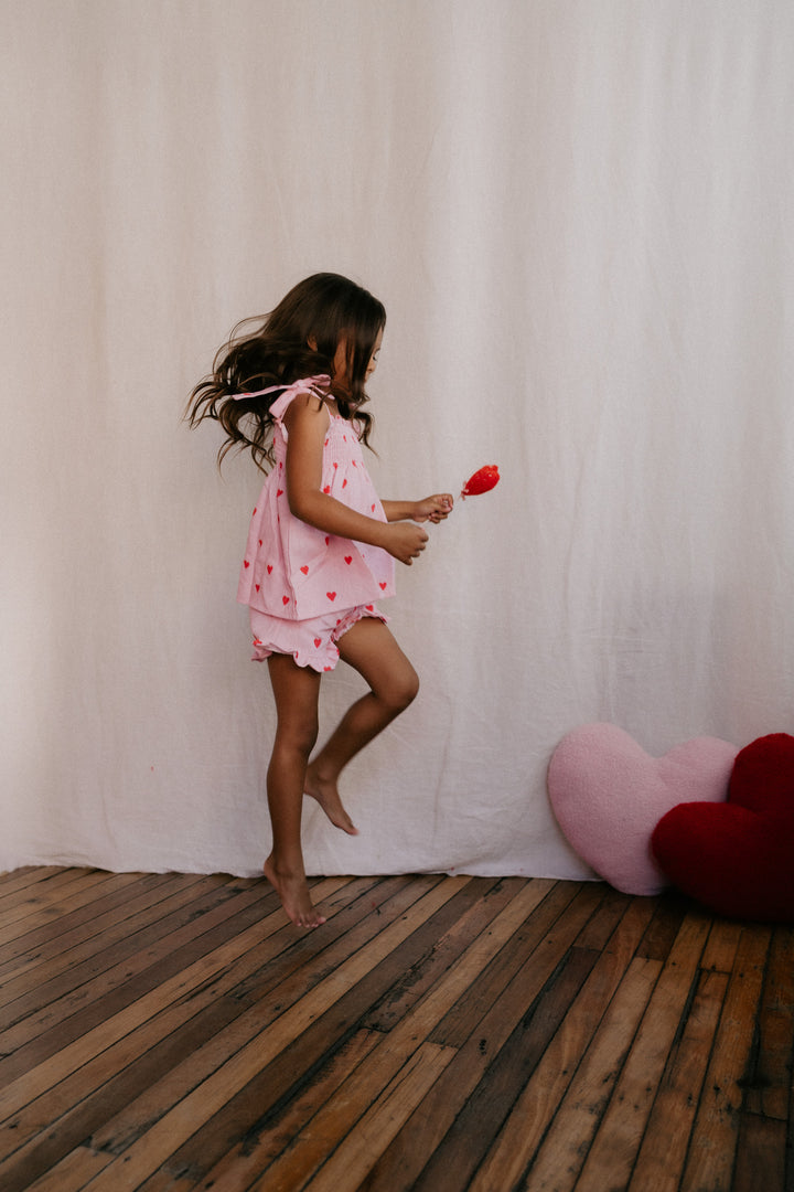 Short Set | Red Hearts