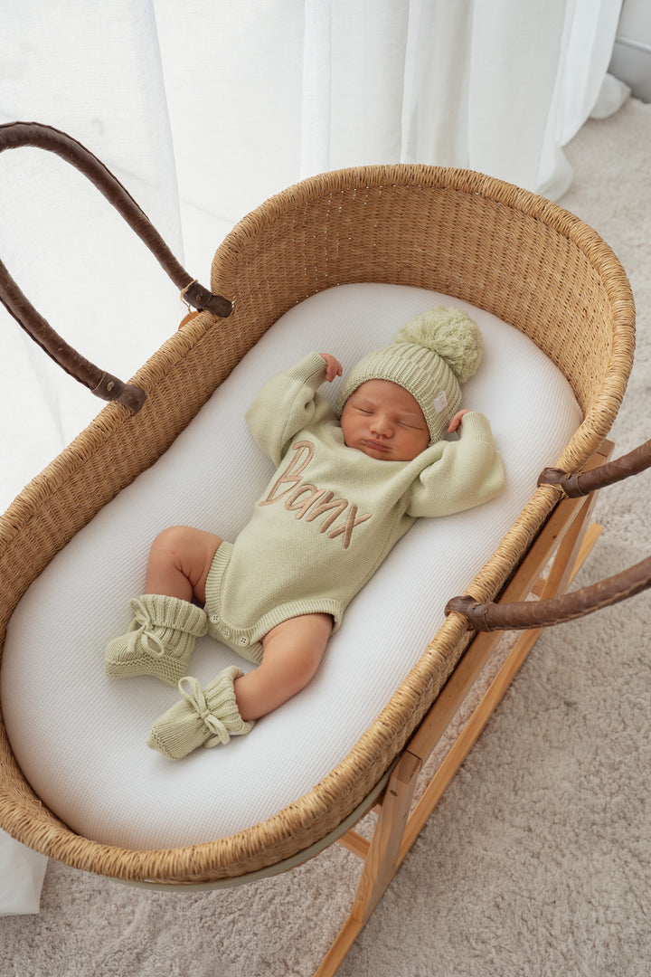 Knit Romper | Matcha