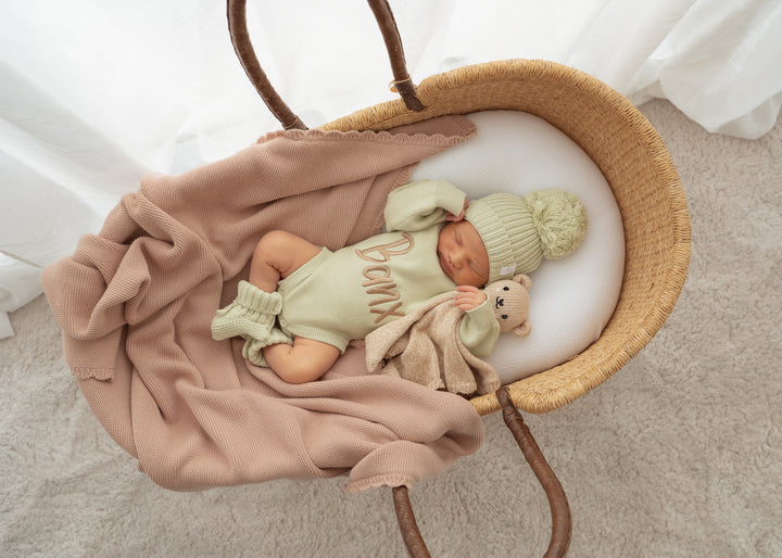Knit Romper | Matcha