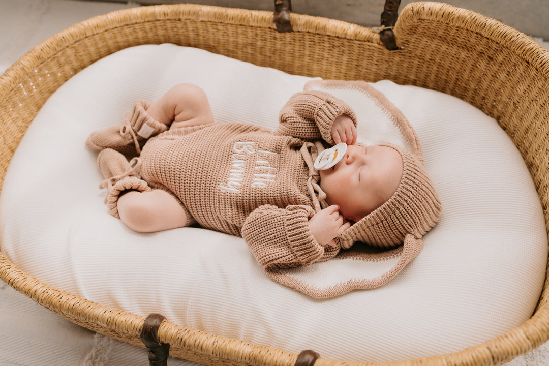 Knitted Bunny Bonnet | Teddy