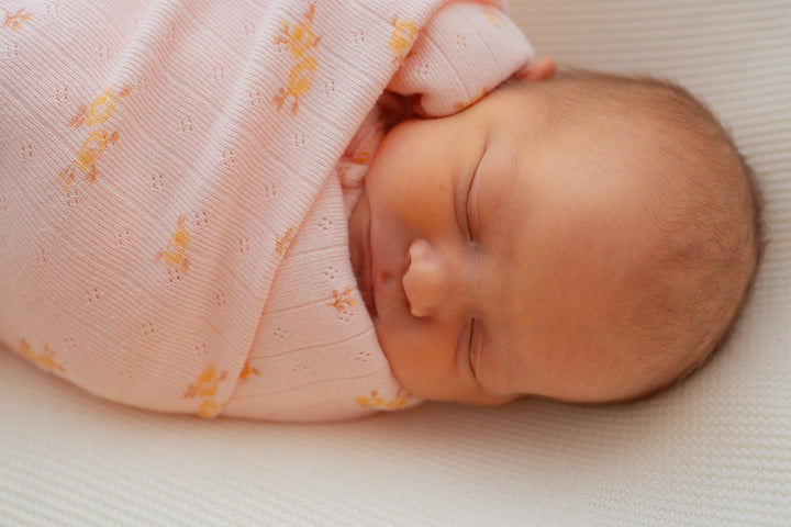 Essential Swaddle Set | Tiny Yellow Floral Pointelle
