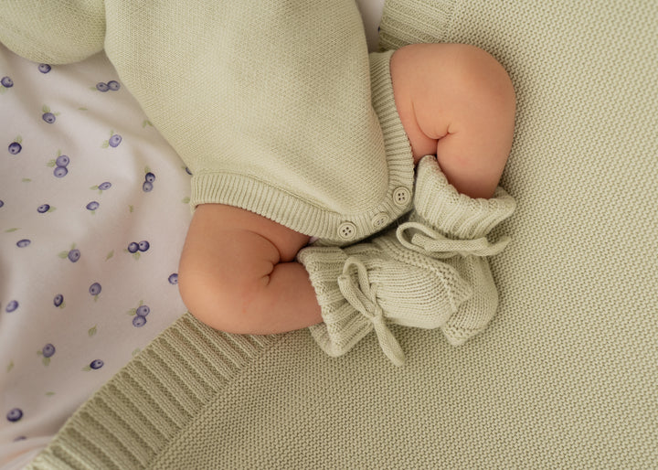 Knit Romper | Matcha