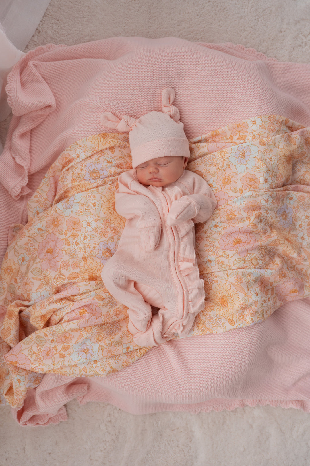 Swaddle Set | Pastel Bloom