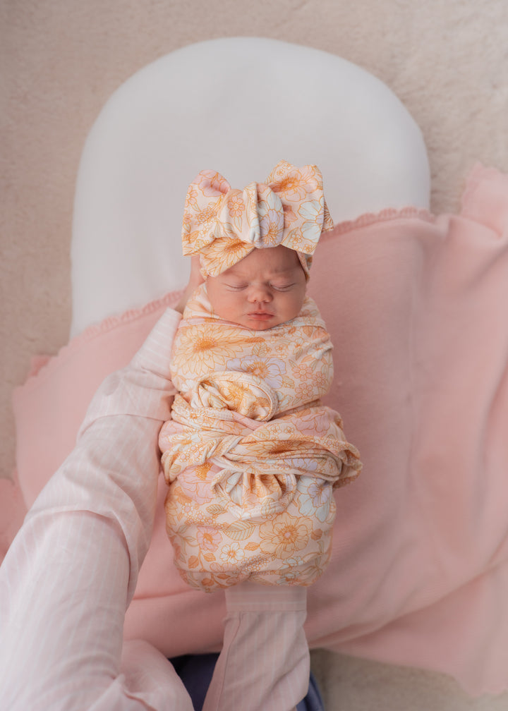 Swaddle Set | Pastel Bloom