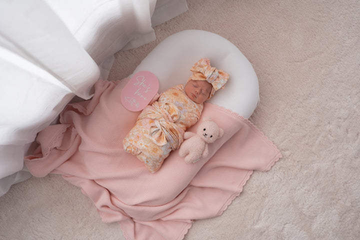Heirloom Knit Blanket | Baby Pink *PRE-ORDER*