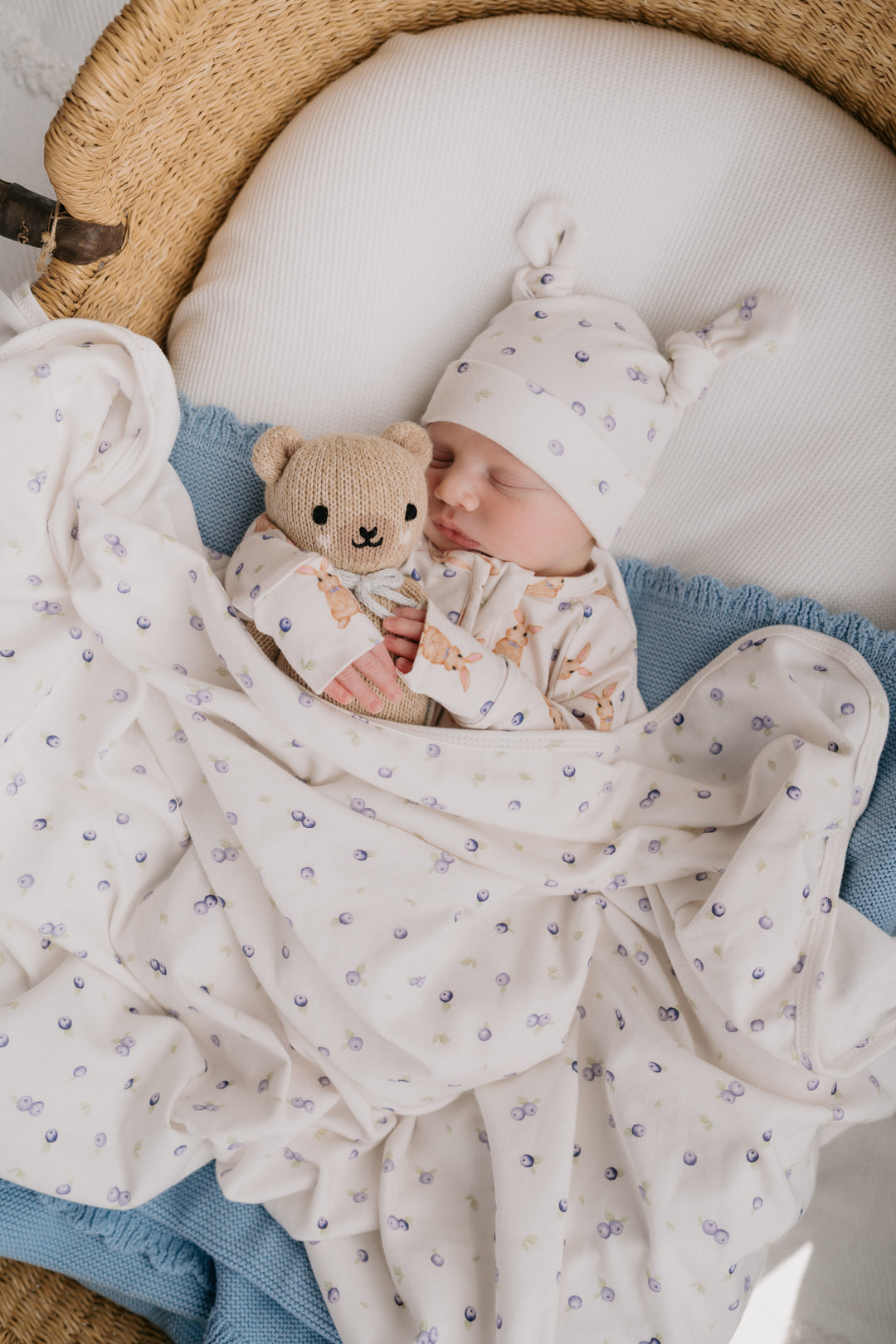 Swaddle Set | Blueberries