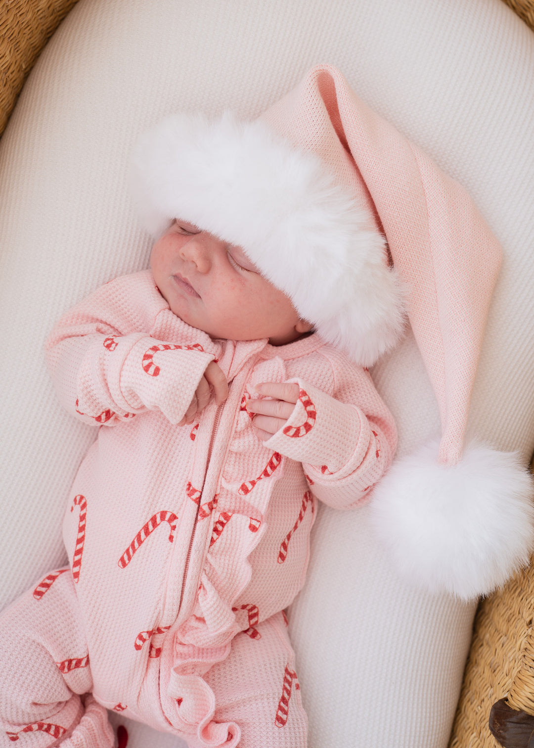 Knit Santa Hat | Baby Pink | PRE-ORDER