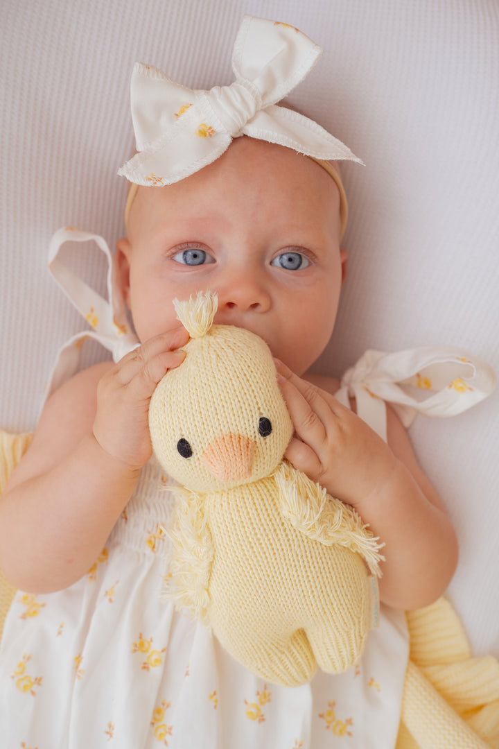 Bow Headband | Yellow Tiny Floral