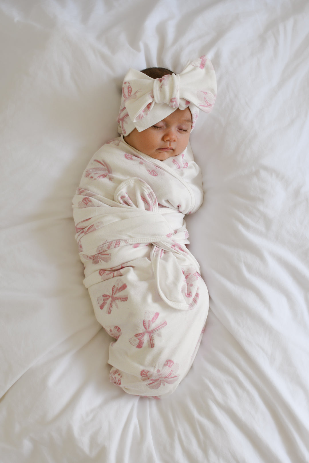 Swaddle Set | Pink Butterflies