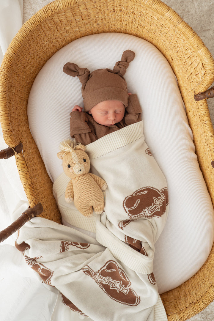 Knit Blanket | Cowboy Hats