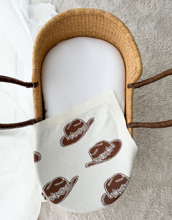 Knit Blanket | Cowboy Hats