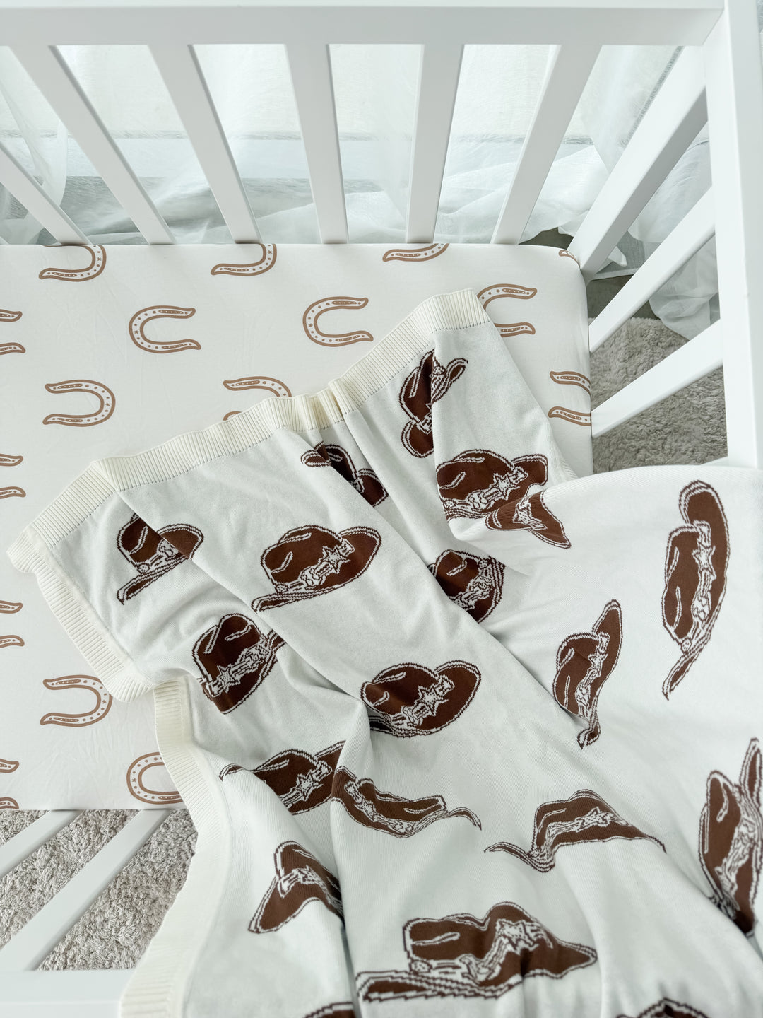 Knit Blanket | Cowboy Hats