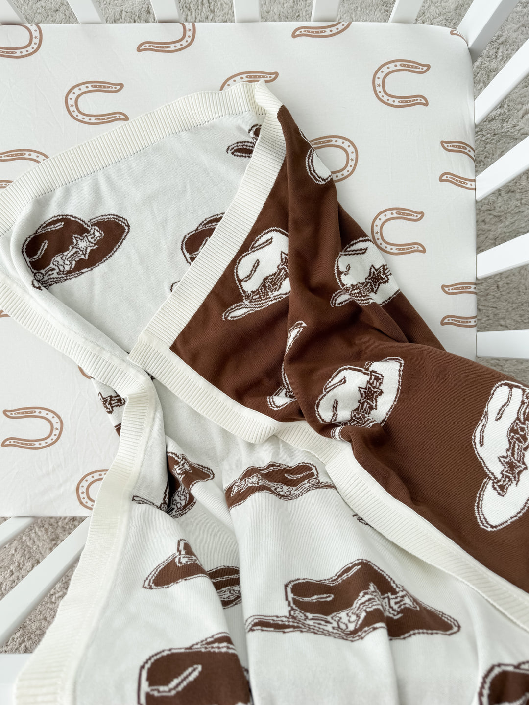 Knit Blanket | Cowboy Hats
