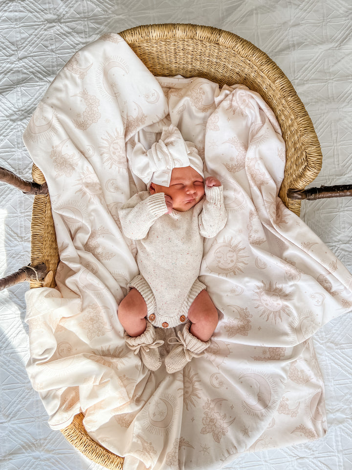 Celestial Fawn | Jersey Swaddle Set