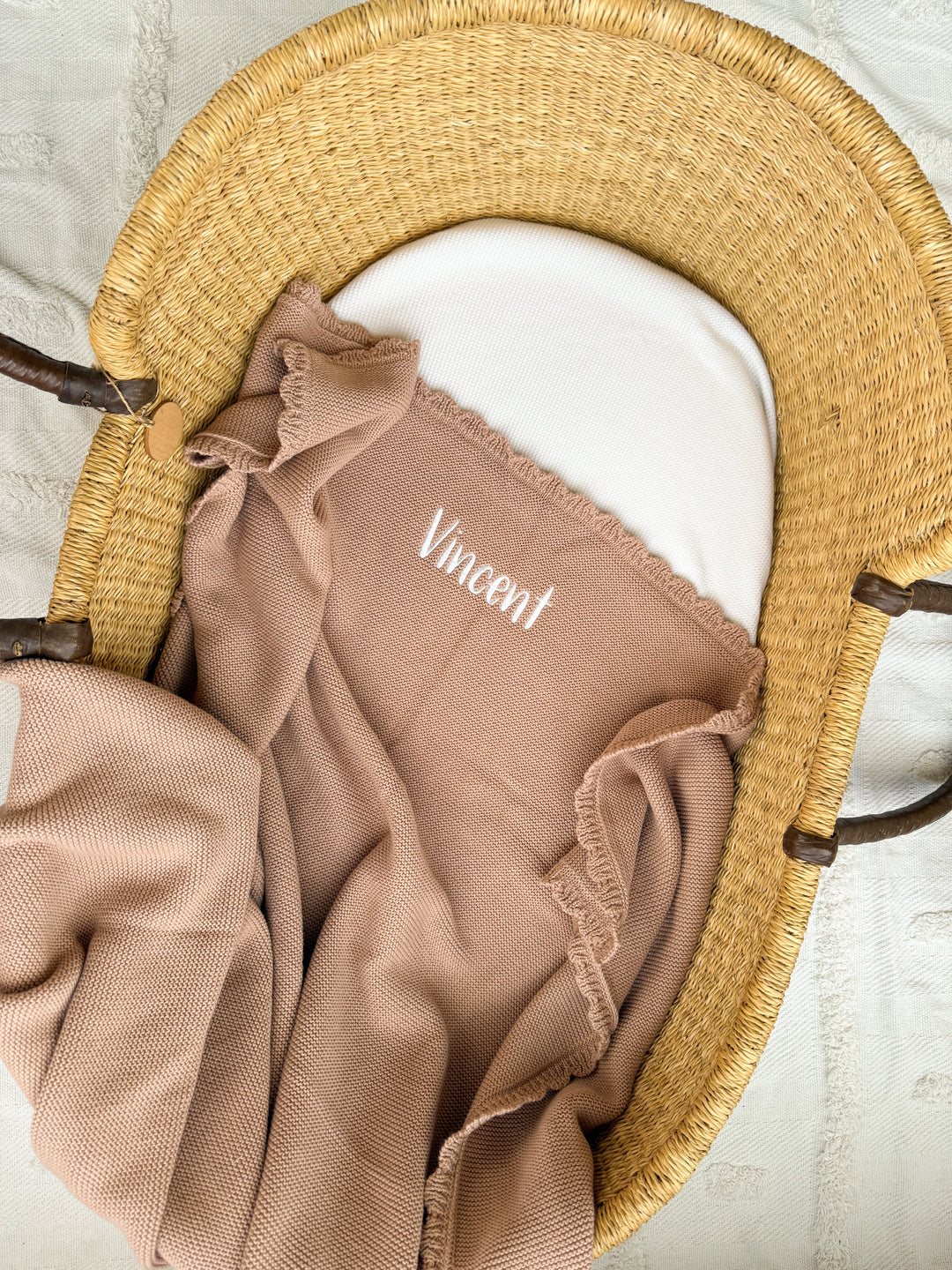 Heirloom Knit Blanket | Teddy