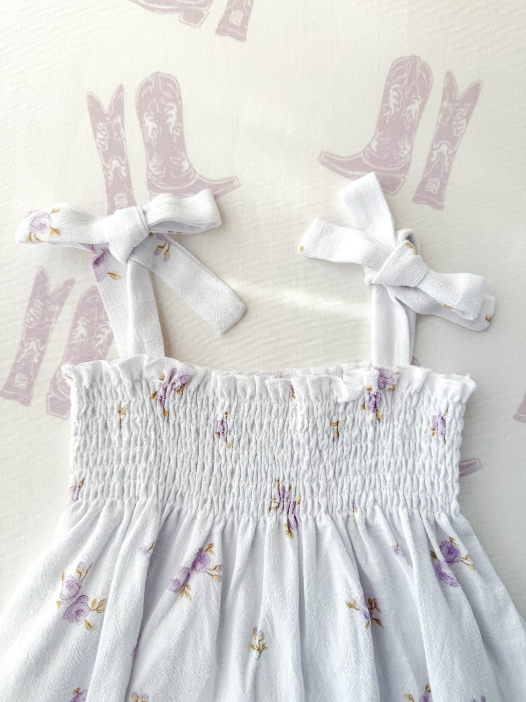 Linen Short Set | Lilac Floral
