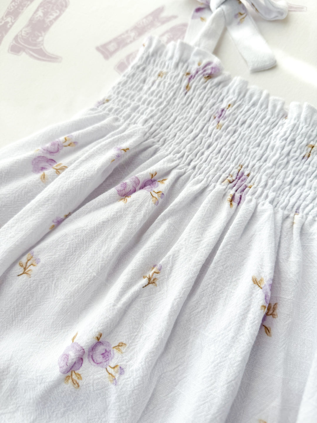 Linen Short Set | Lilac Floral