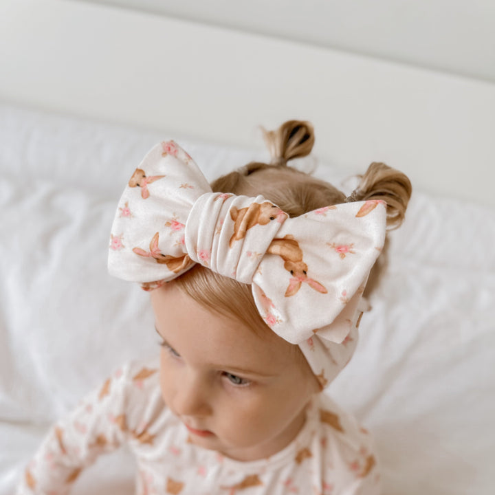 Oversized Topknot | Bunny Floral