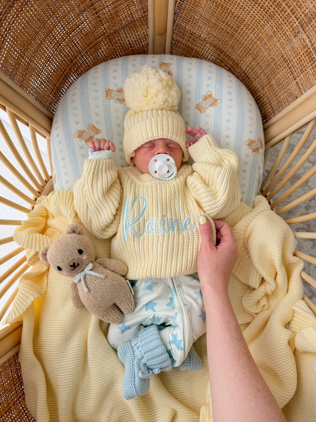 Chunky Baby Knit Jumper | Lemon