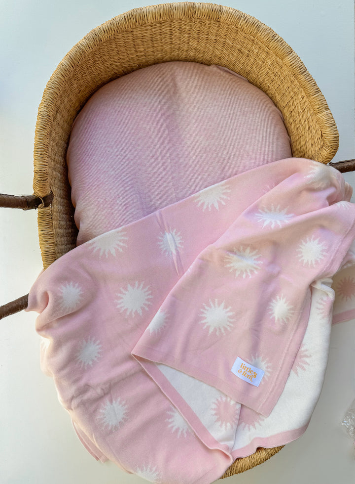 Knit Blanket | Celestial Pink