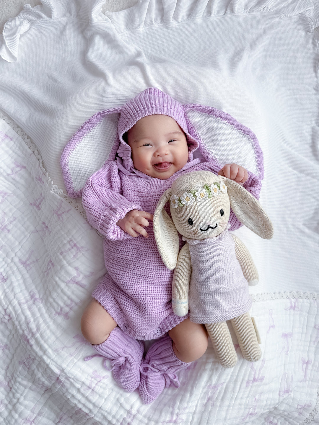 Chunky Knit Romper | Lilac