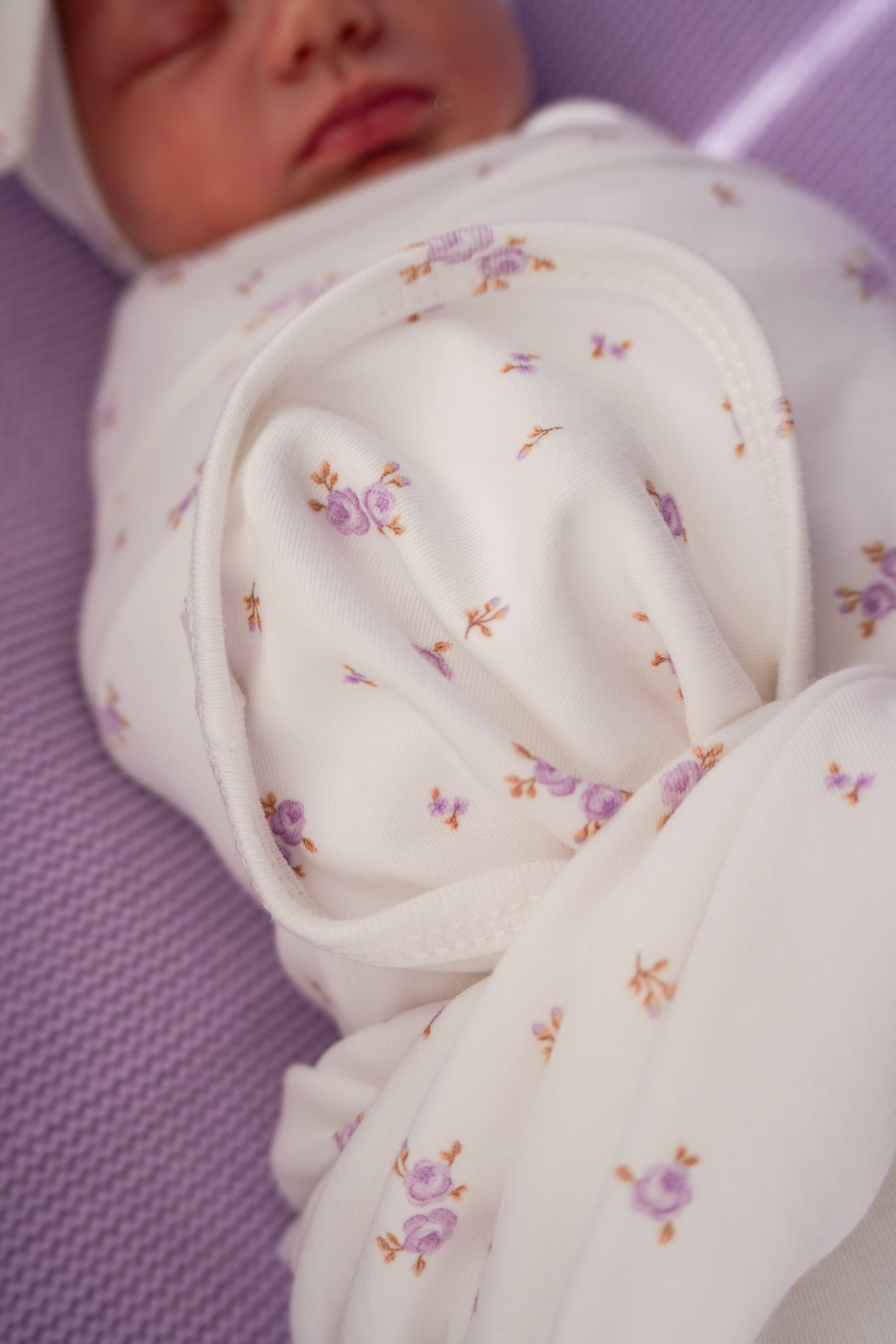 Swaddle Set | Lilac Meadow – Little and Fern
