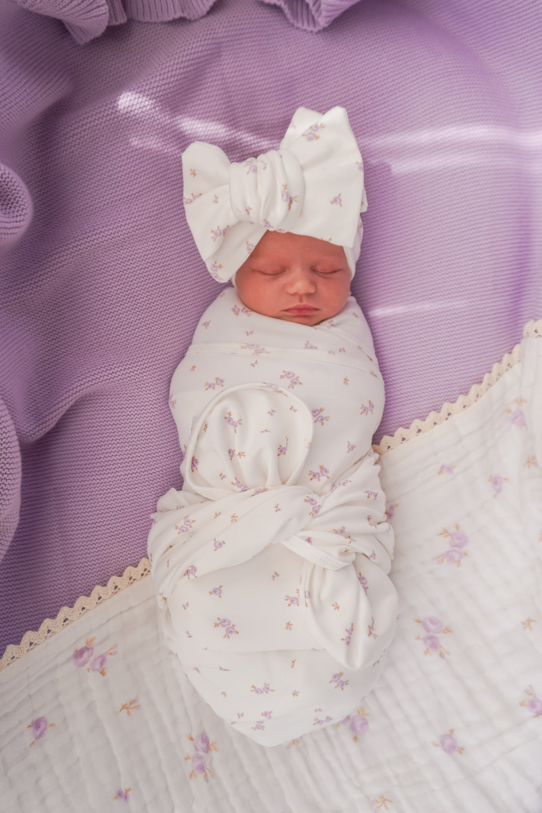 Swaddle Set | Lilac Meadow