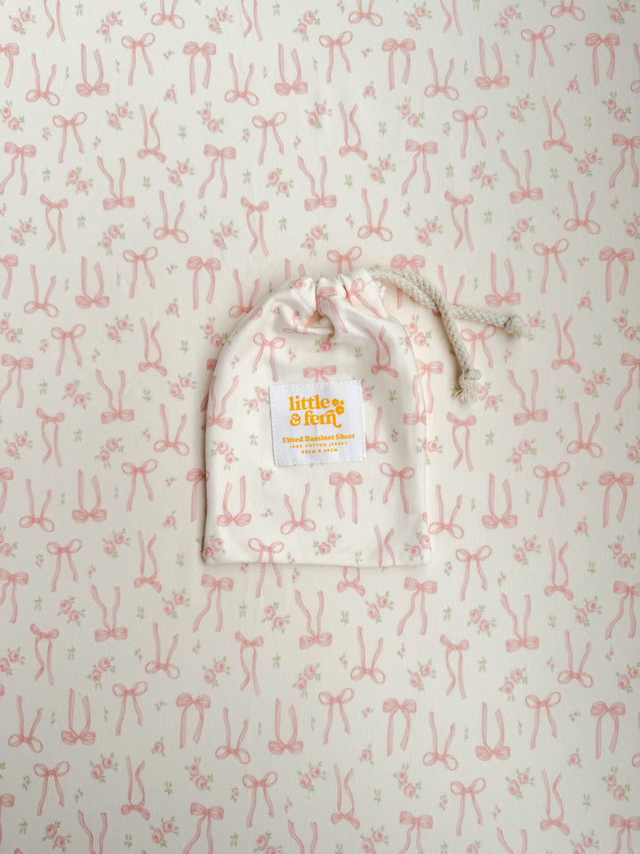 Bassinet Sheet | Bow Floral
