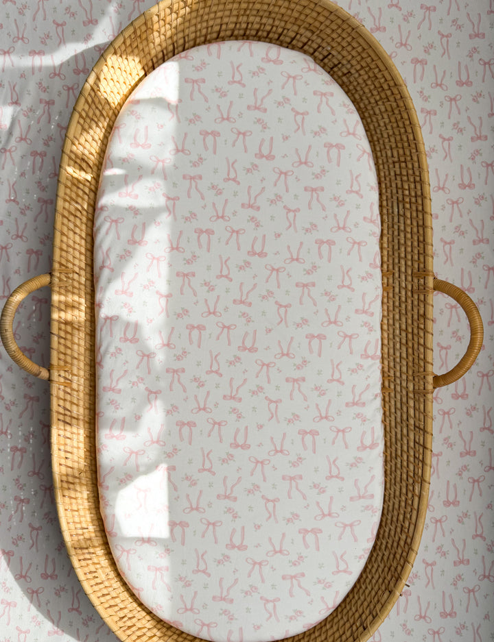 Bassinet Sheet | Bow Floral