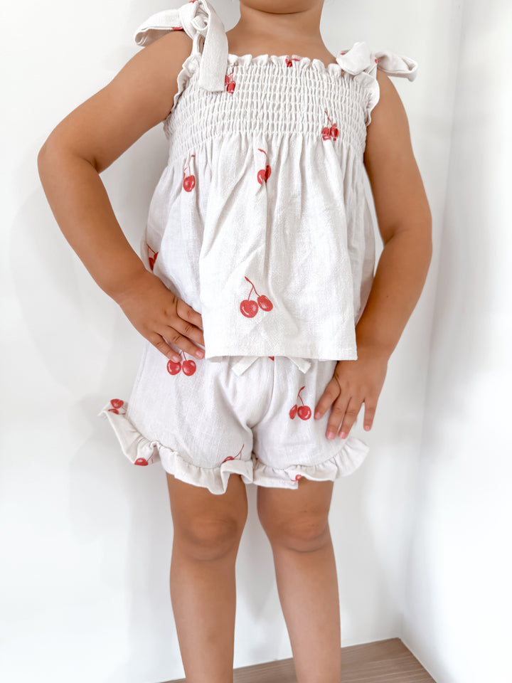 Short Set | Red Cherries
