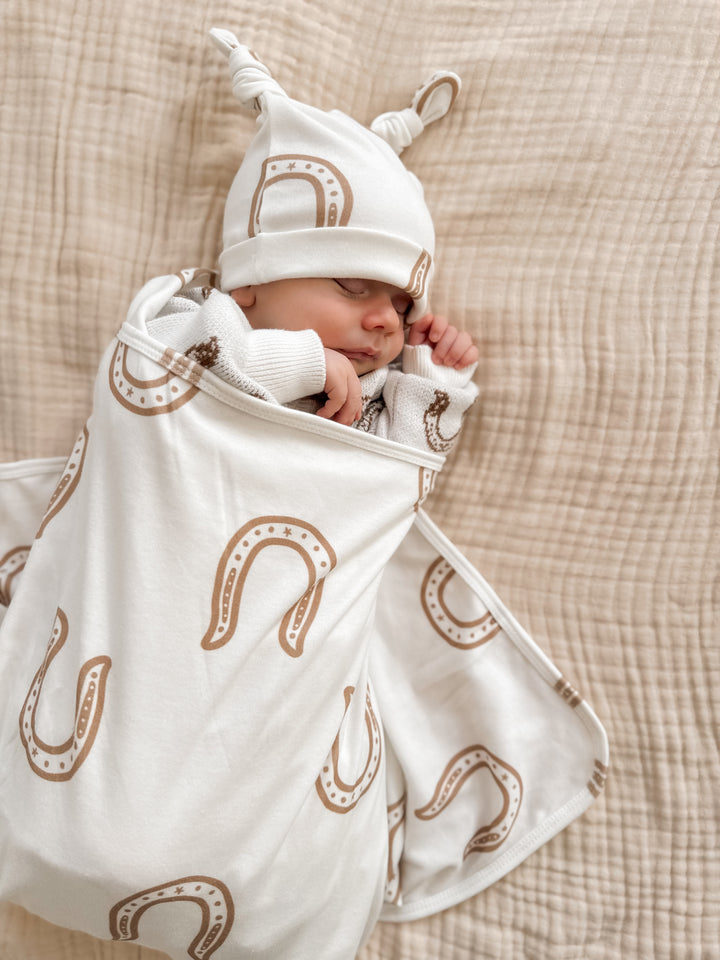 Swaddle Set | Western Horse Shoe