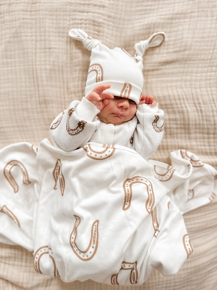 Swaddle Set | Western Horse Shoe