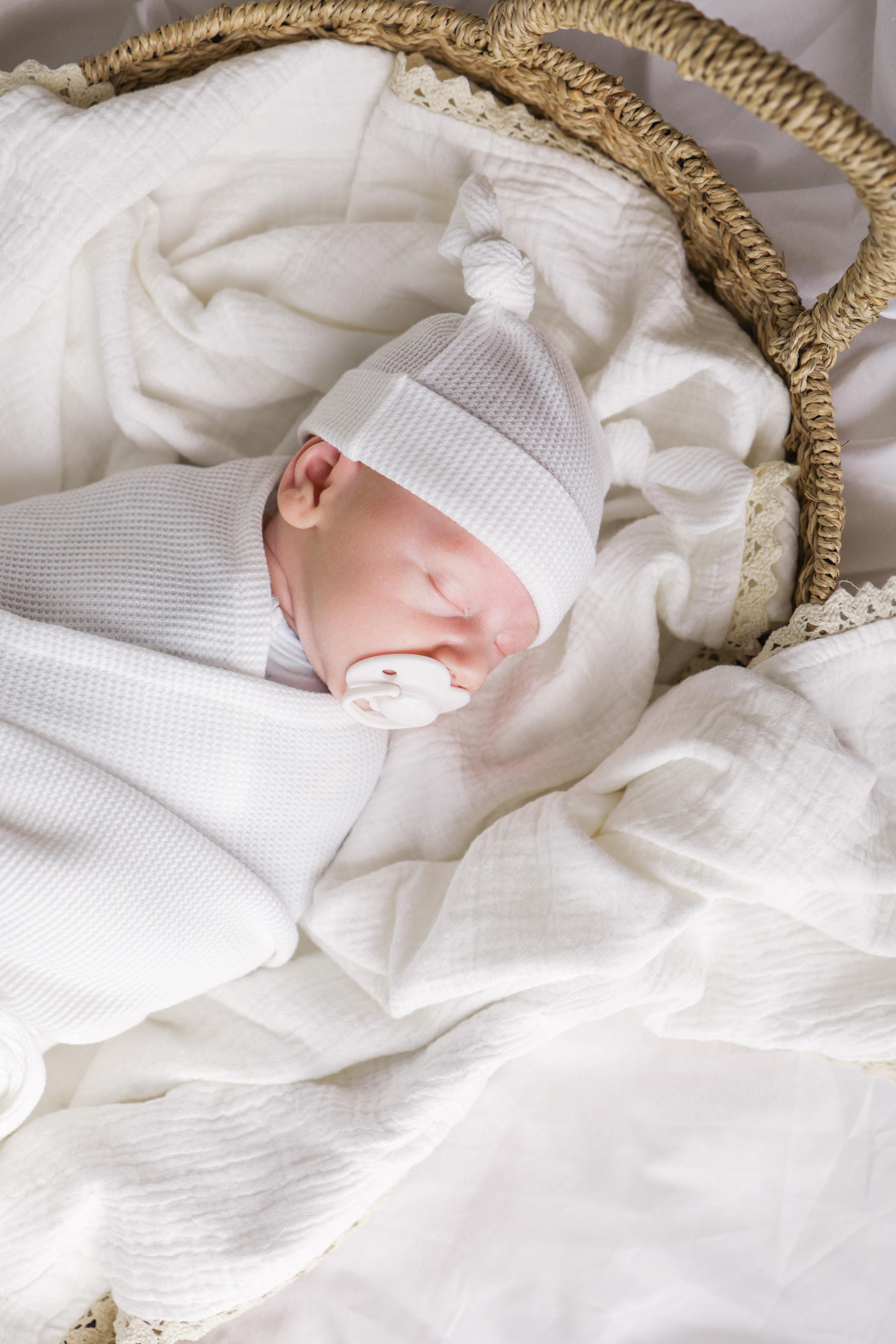 Double Knot Beanie | Waffle Milk – Little and Fern