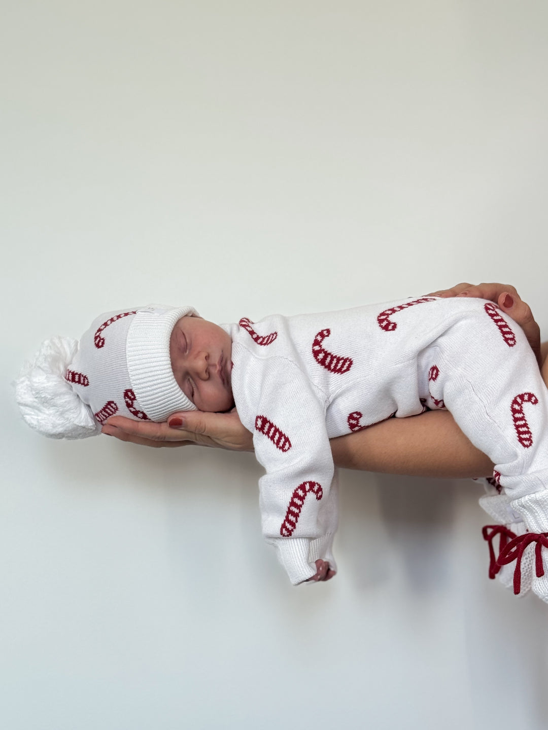 Knit Classic Romper | Candy Cane
