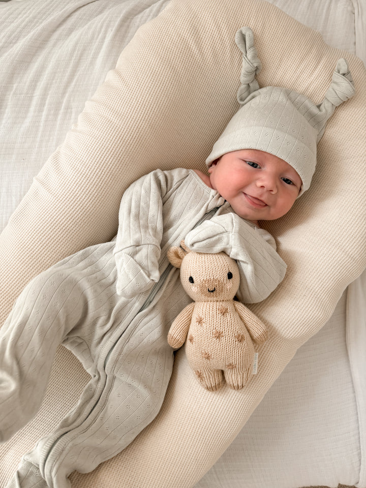 Bassinet Sheet | Waffle Cream