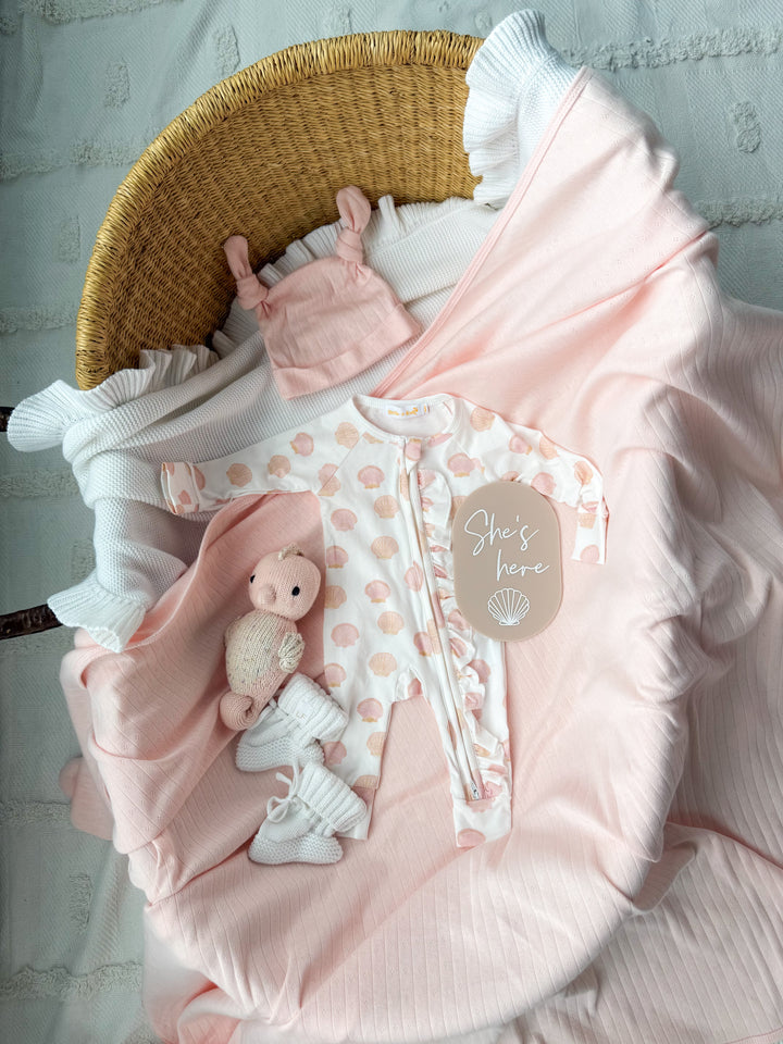 She’s Here Birth Announcement | Shell