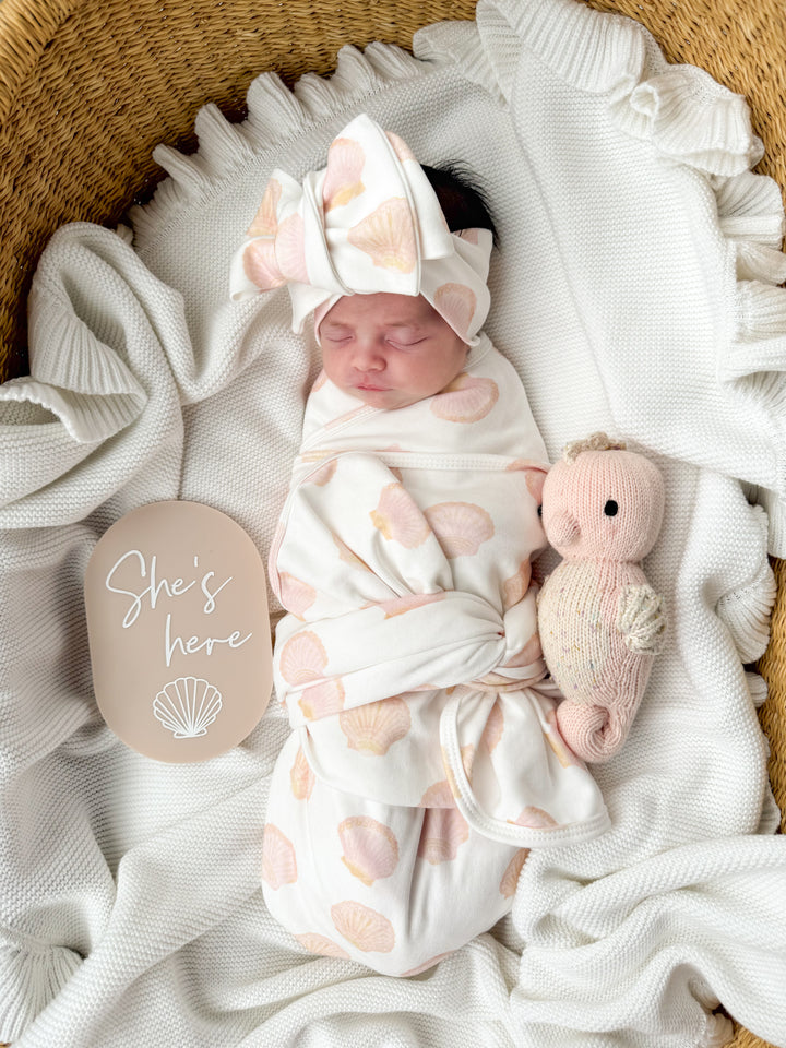 She’s Here Birth Announcement | Shell