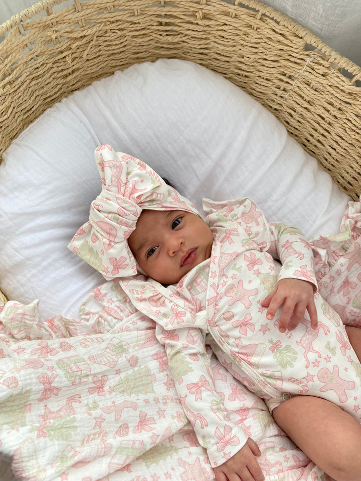 Kimono Onesie | Santa Baby