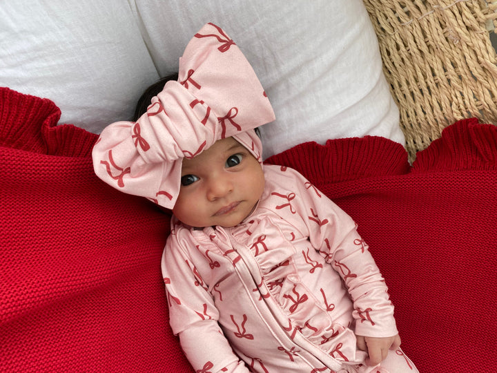 Oversized Topknot | Red Bows