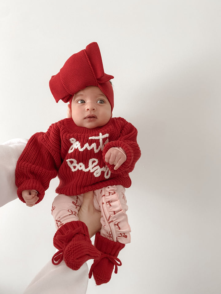 'Santa Baby' Chunky Knit Jumper | Rudolph
