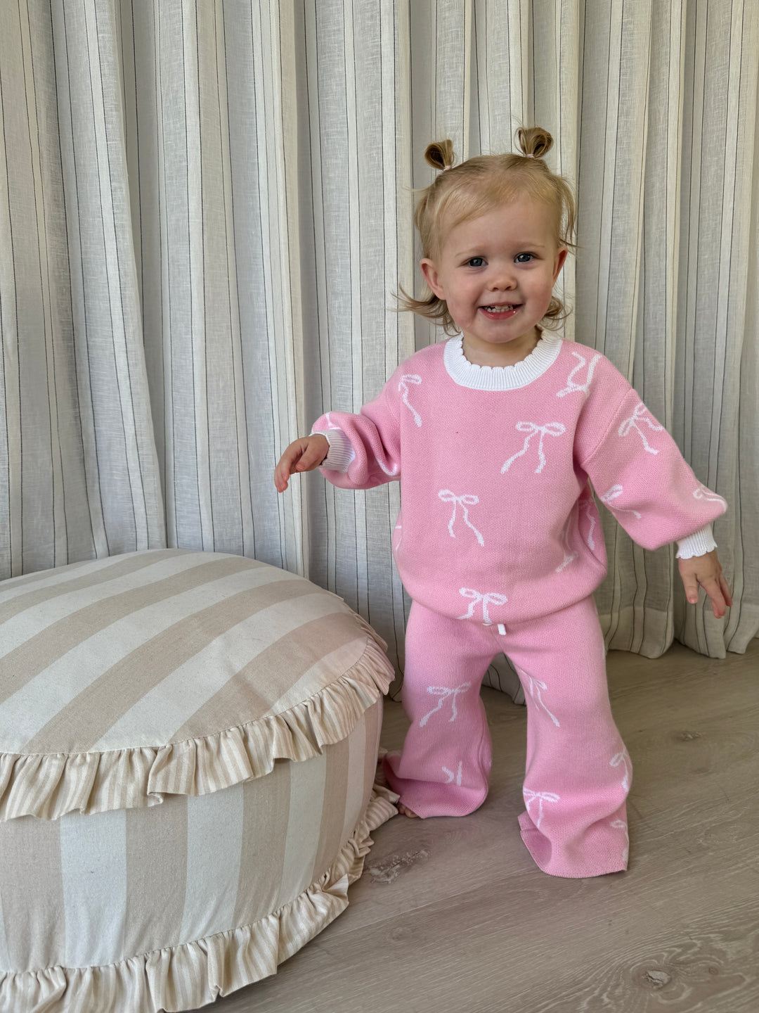 Knit Set | Milk bows