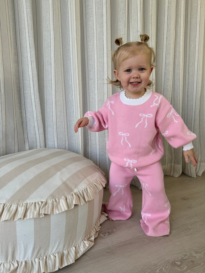 Knit Set | Milk bows
