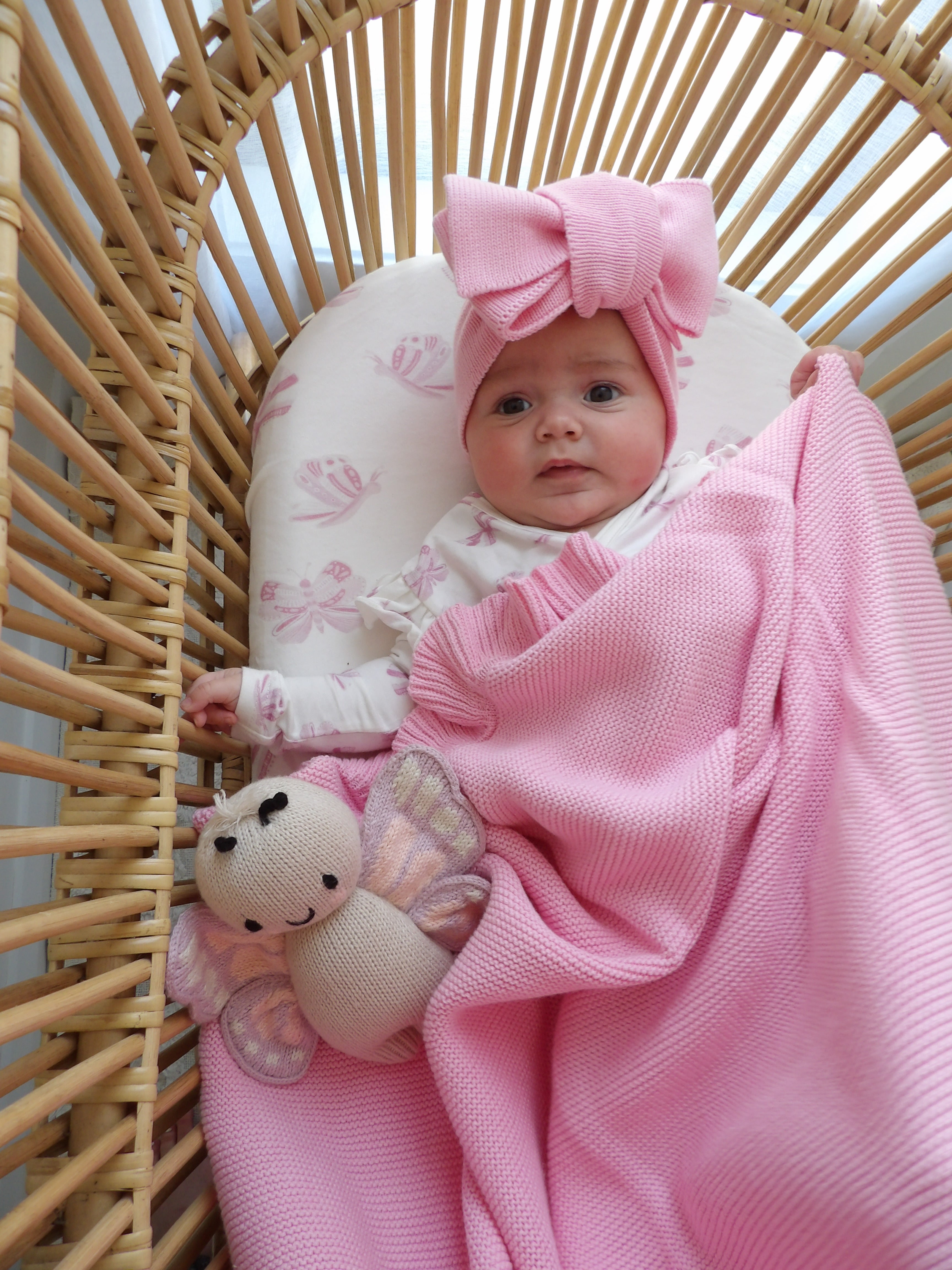 Frill Knit Blanket | Marshmallow – Little and Fern