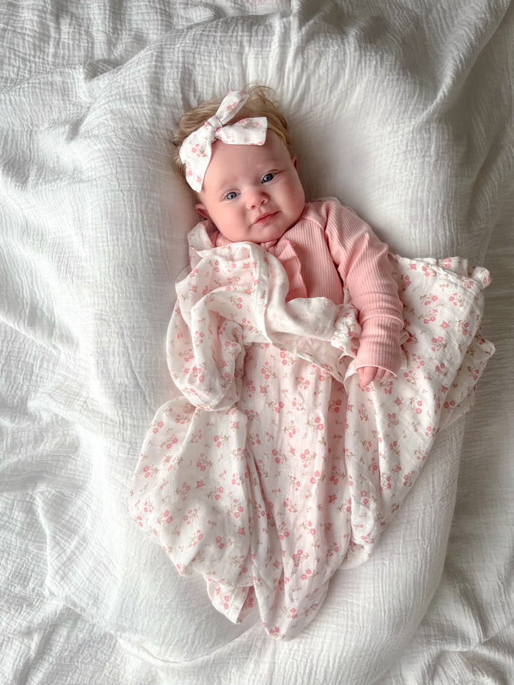 Muslin Swaddle | Paisley Peony