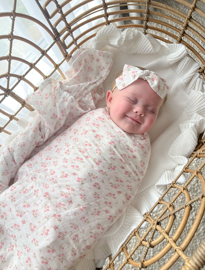 Muslin Swaddle | Paisley Peony