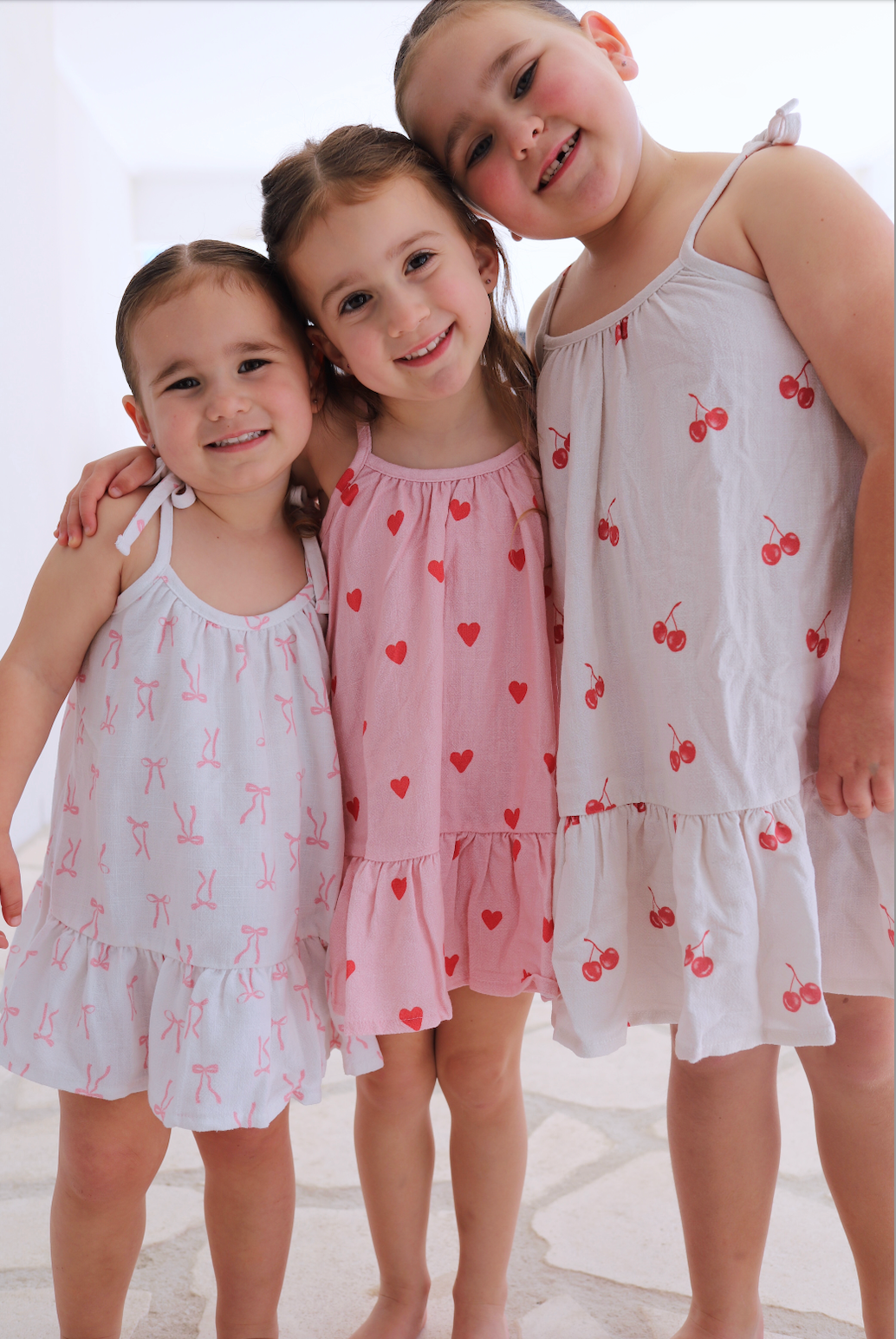 Tie Dress | Red Cherries