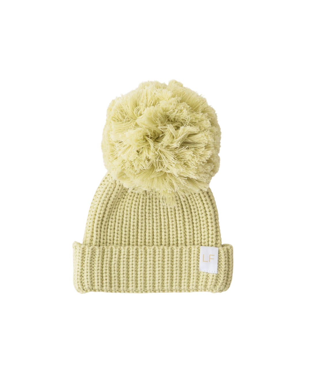 Knitted Pom Beanie | Matcha