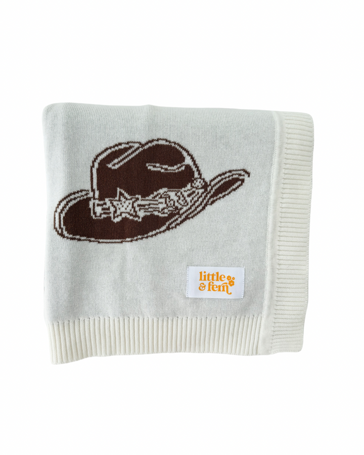 Knit Blanket | Cowboy Hats